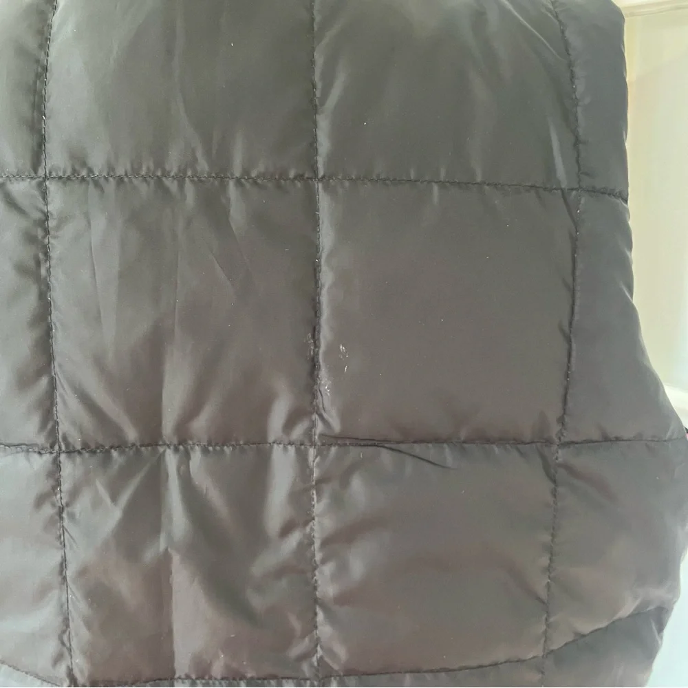 Vintage L.L. Bean reversible down vest pink black M - Picture 7 of 15